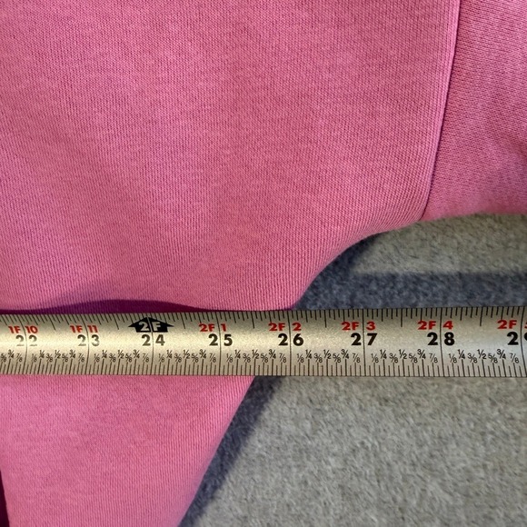 Blogilates Marshmallow Hoodie Pink Full Zip Oversized Sweatshirt B1115 Mens M - Picture 8 of 12